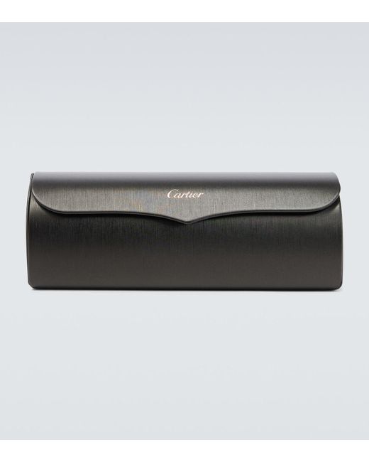 Cartier Gray Santos De Cartier Square Sunglasses for men