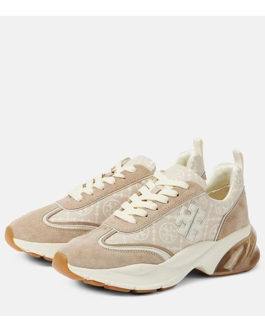 Tory Burch White Good Luck Panelled Sneakers