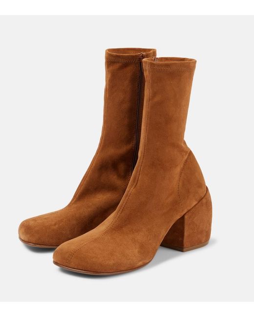 Dries Van Noten Brown 65 Suede Ankle Boots