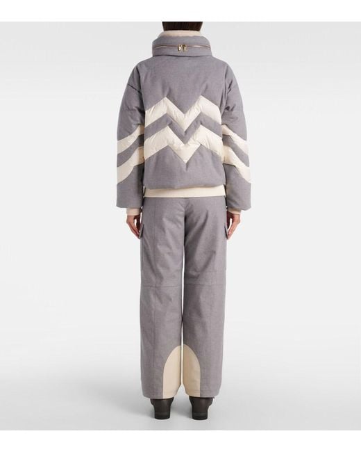 Bogner Gray Valea Down Ski Jacket