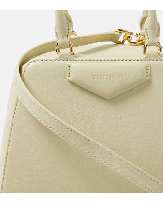 Givenchy Natural Antigona Cube Mini Leather Tote Bag