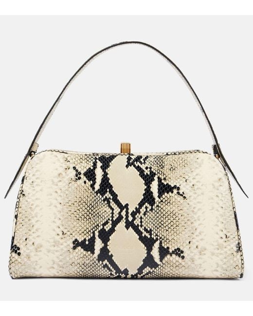 Khaite Natural Cate Snake-Effect Leather Shoulder Bag