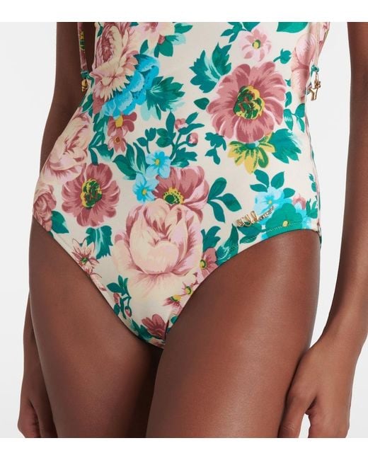 Chloé Blue Floral Swimsuit