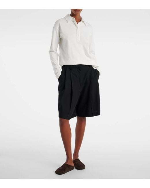 The Row White Polohemd Roddie Aus Baumwolle