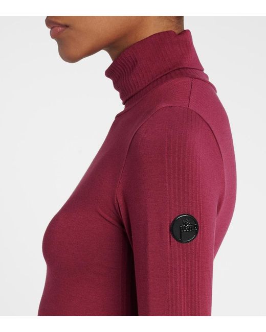 Fusalp Red Alisier Technical Turtleneck Sweater