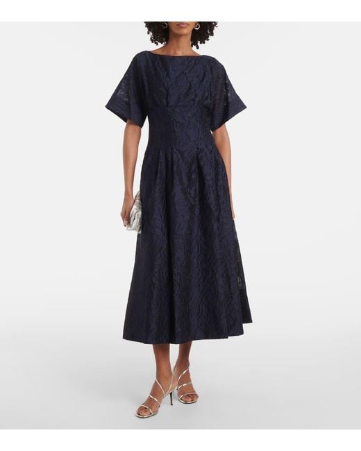 Abito Midi Rosalie di Jonathan Simkhai in Blue