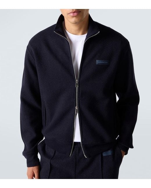 Givenchy Jacke Aus Einem Wollgemisch in Blue für Herren