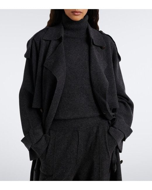 Jardin Des Orangers Black Wool And Cashmere Turtleneck Sweater