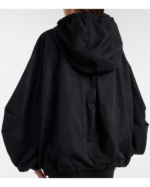 The Attico Black Oversized Bomber Jacket