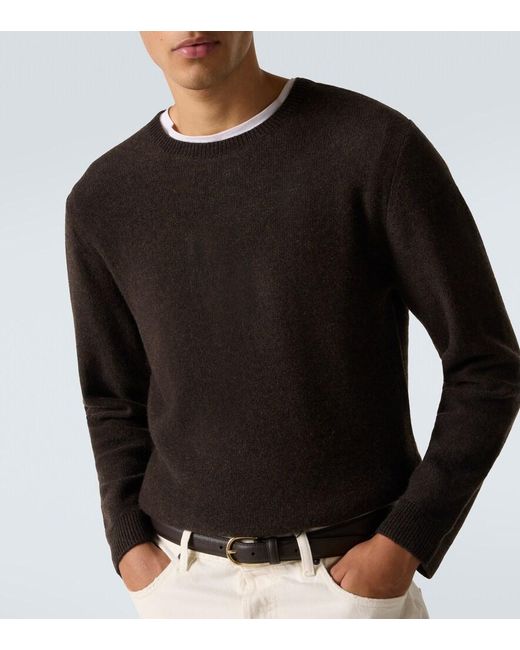 LeKasha Black Cashmere Sweater for men