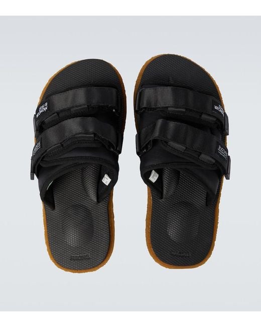 Moncler Genius Black Sliders for men