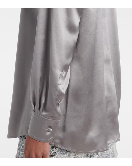 Dolce & Gabbana Gray Silk Shirts