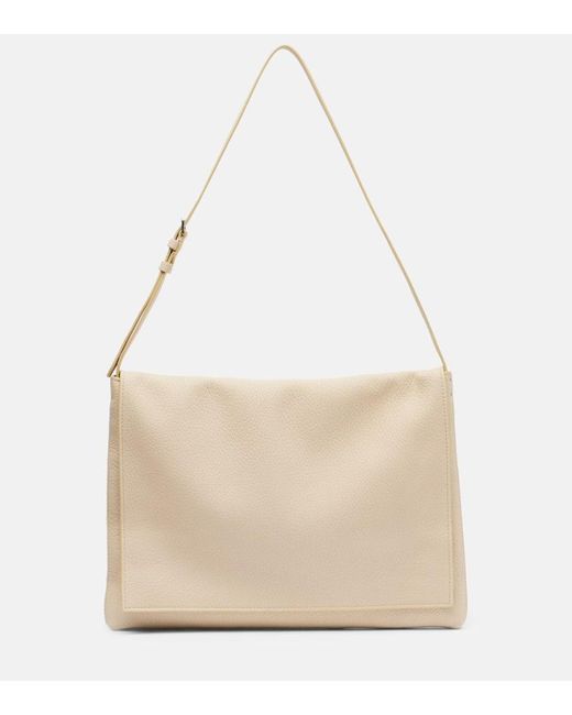 The Row Natural Nan Leather Shoulder Bag
