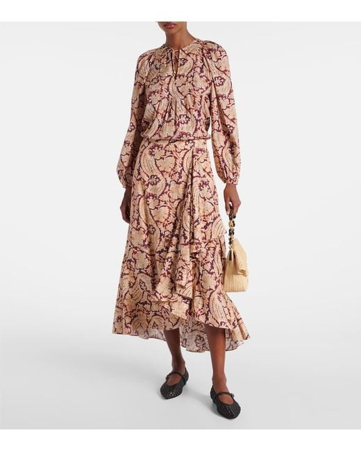 Ulla Johnson Multicolor Maxirock Sabina Aus Einem Baumwollgemisch