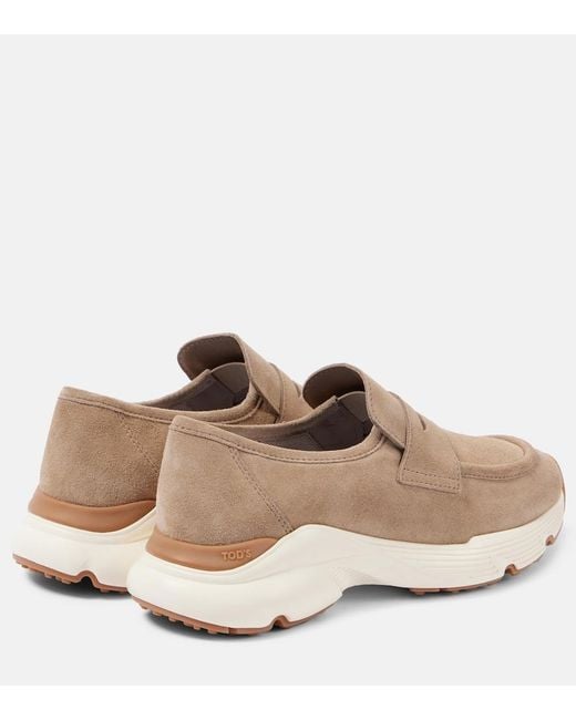Tod's Natural Suede Sneakers