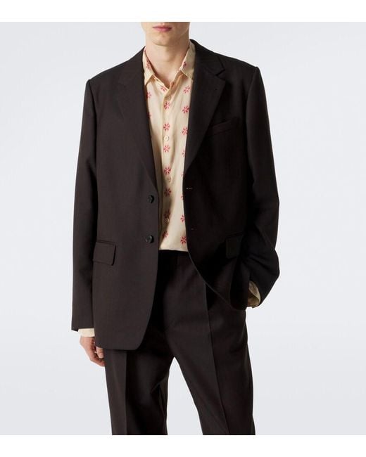 Dries Van Noten Black Wool Suit for men