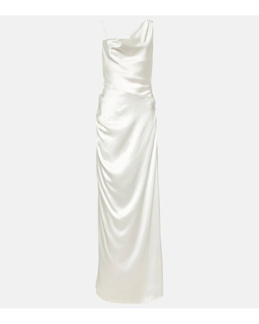 Robe longue de mariee Minerva en soie Vivienne Westwood en coloris White