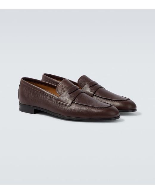 Church's Brown Milton Leather Penny Loafers for men