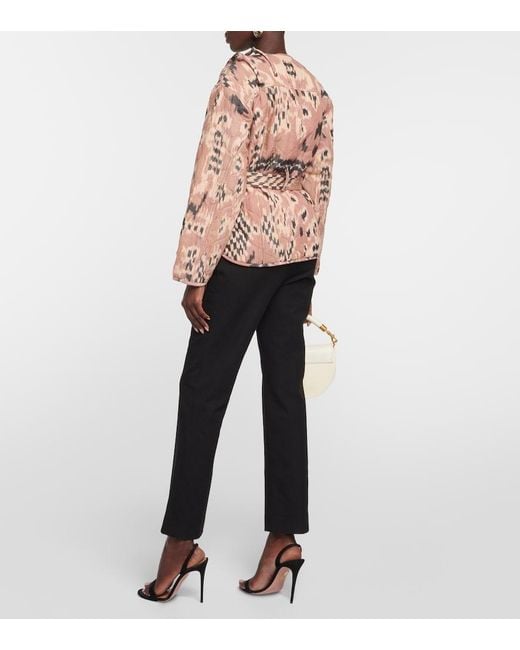 Ulla Johnson Brown Savi Printed Jacket