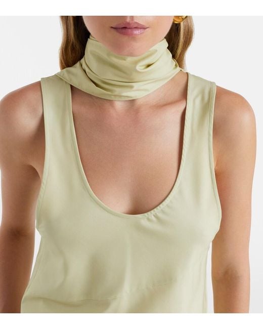 Top Olena Con Sciarpa di AYA MUSE in Yellow