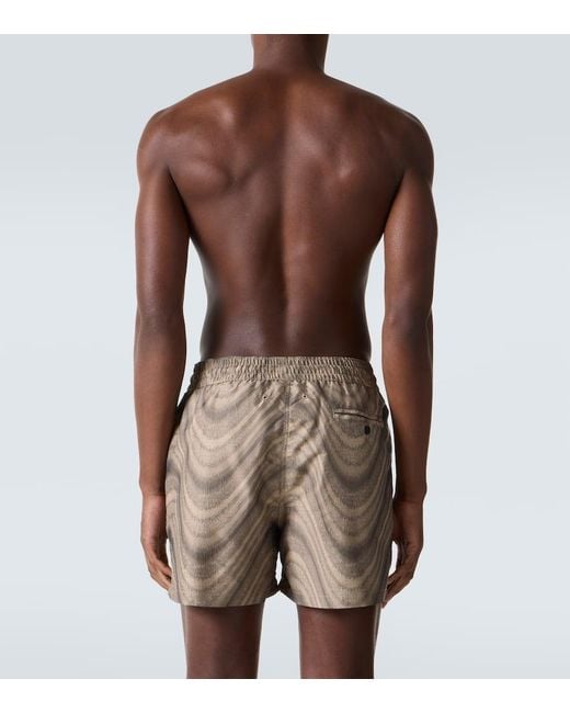 Frescobol Carioca Green Printed Swim Trunks for men