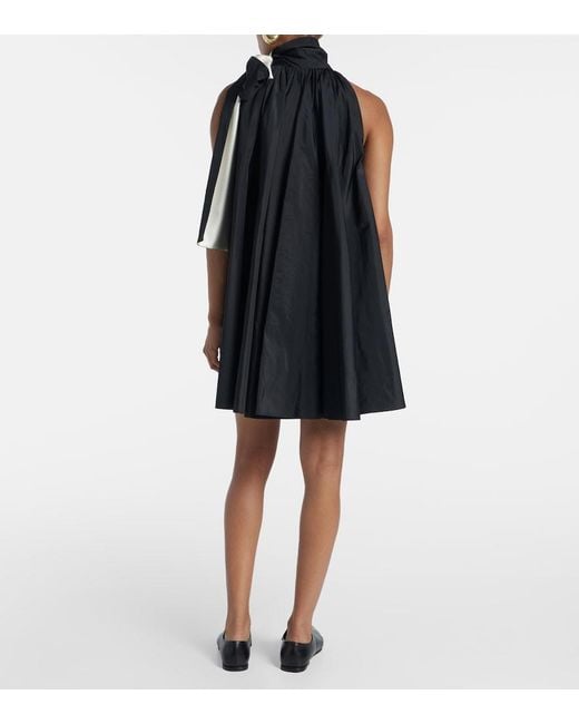 Max Mara Black Pleated Minidress