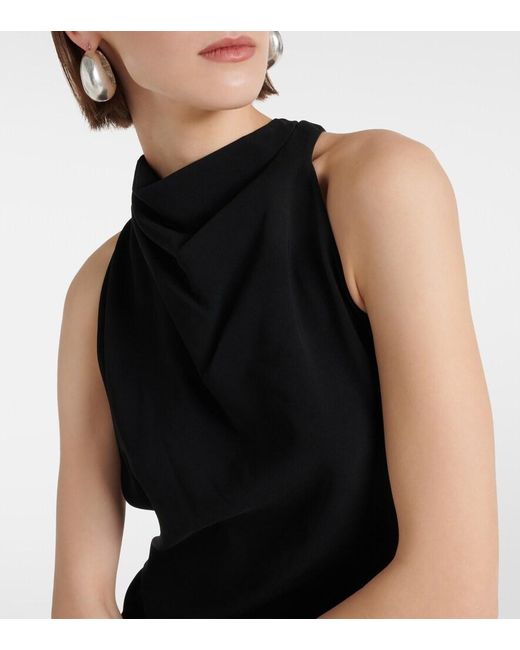 Proenza Schouler Black Crepe Maxi Dress