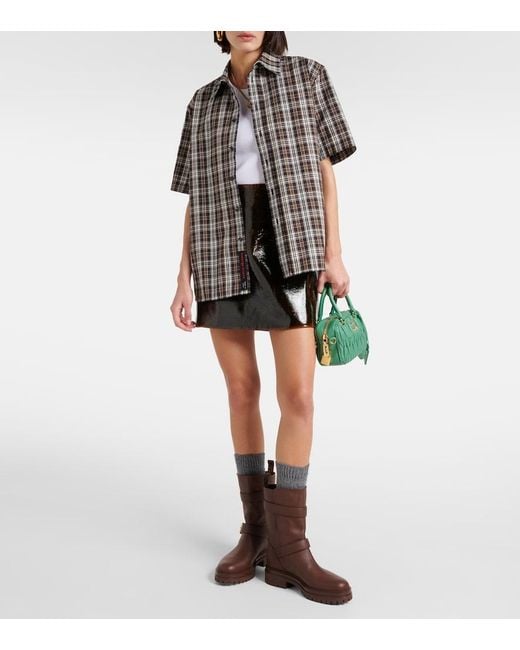 Gianvito Rossi Brown Thiago Leather Biker Boots