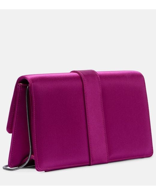 Clutch Capri di Manolo Blahnik in Purple