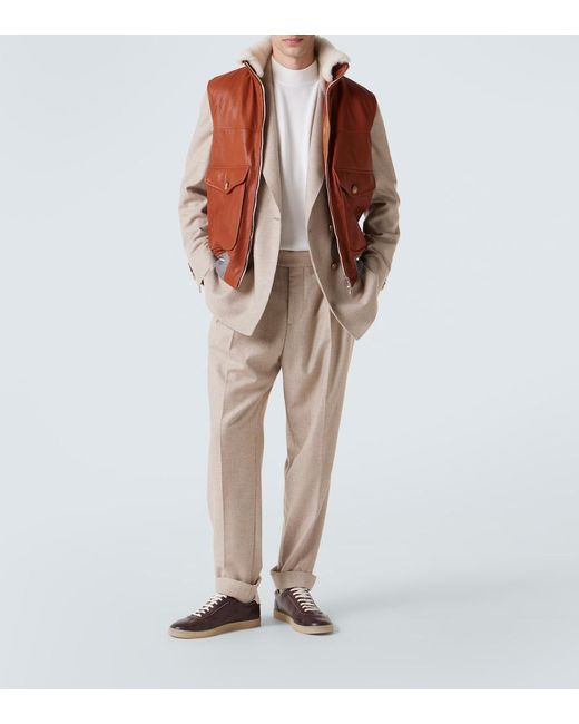 Pullover di Brunello Cucinelli in White da Uomo