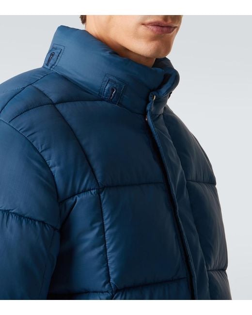 RRL Blue Ripstop Puffer Jacket for men