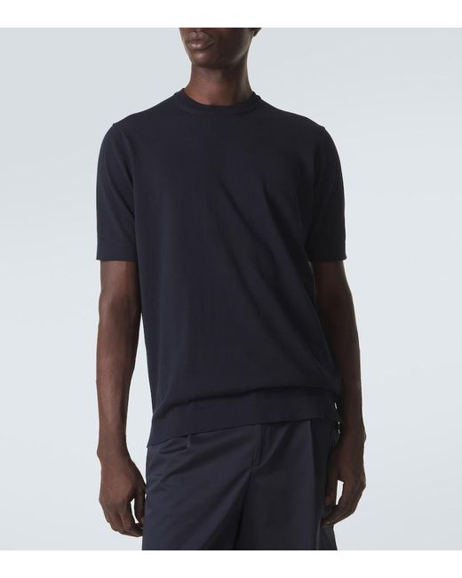 Lardini Black Cotton T-Shirt for men