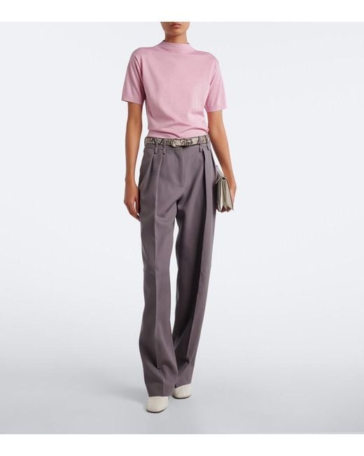 Jil Sander Pink Wool Sweater