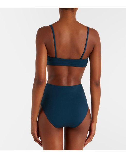 Eres Blue Remember High-Rise Bikini Bottoms