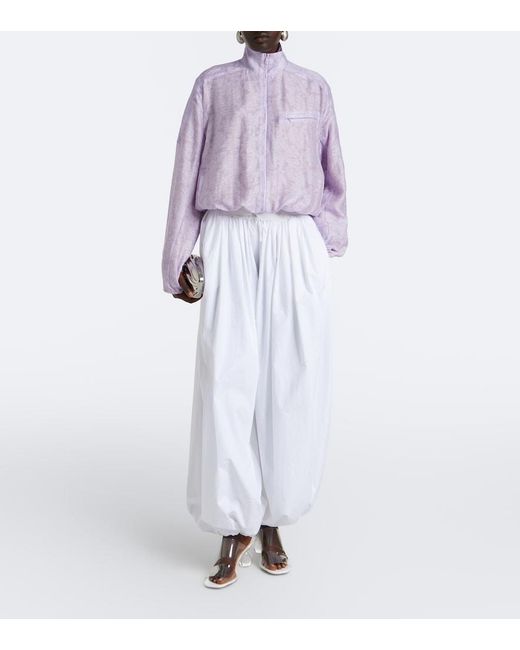 Christopher Esber Purple Light Leak Jacquard Romper