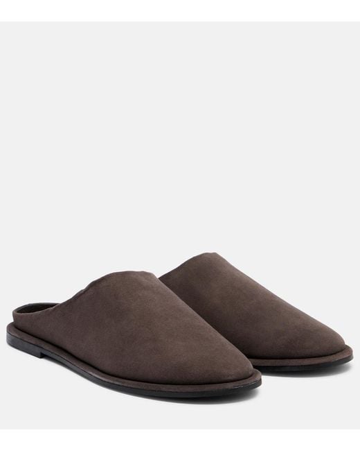 A.Emery Brown Spencer Suede Mules