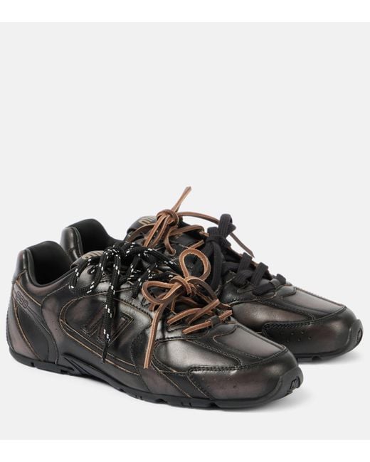 Miu Miu Black X New Balance 530 Sl Leather Sneakers