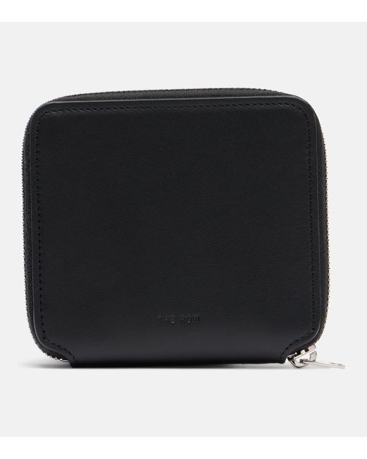 The Row Black Small Leather Wallet