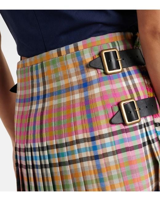 Vivienne Westwood Red Tartan Virgin Wool Kilt