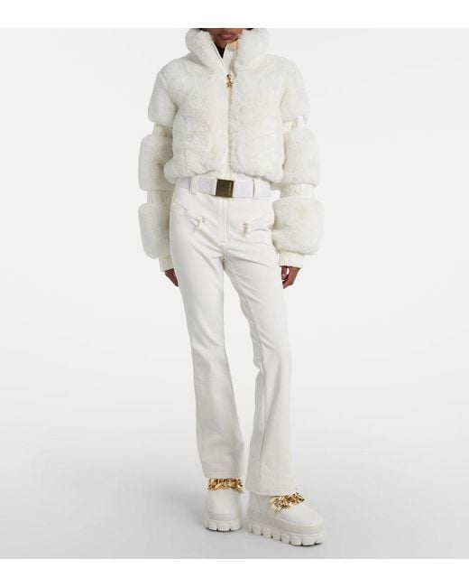 Goldbergh White Champy Chain-Detail Snow Boots