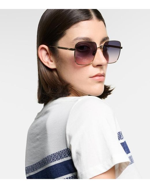 Dior Purple Diorcannage S1U Square Sunglasses
