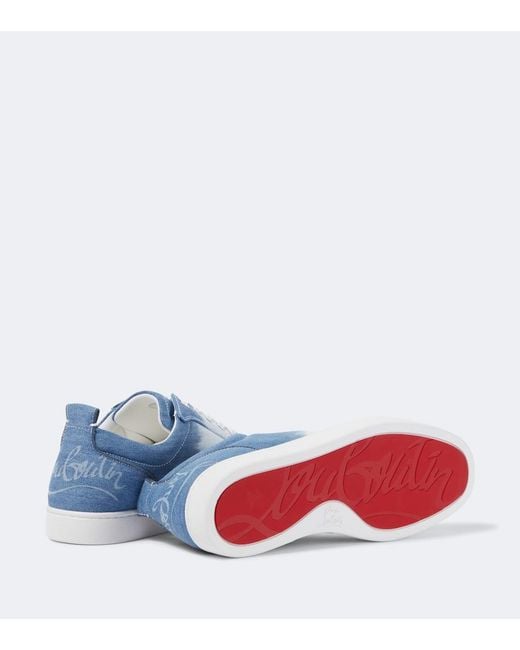 Christian Louboutin Blue Sneakers Fun Louis Junior for men