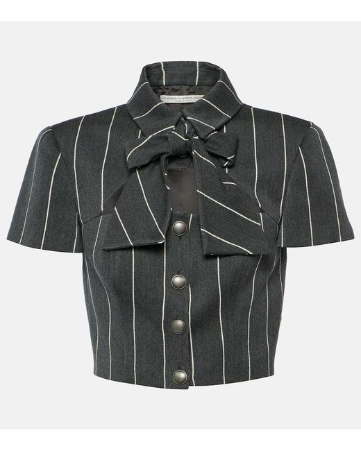 Giacca Cropped di Alessandra Rich in Black