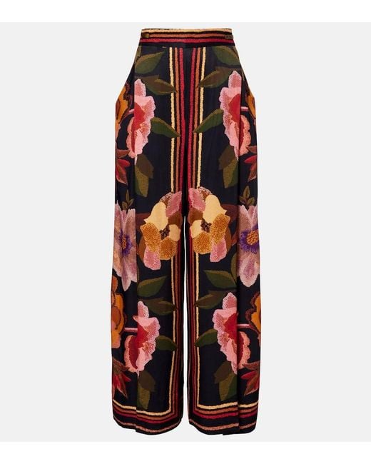 Farm Rio Red Weite High-Rise-Hose