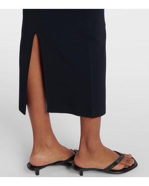 Veronica Beard Blue Christa Halterneck Midi Dress