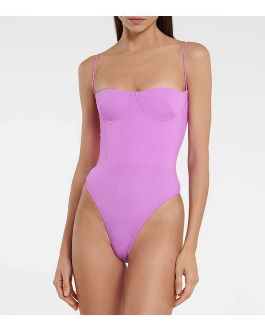 Alex Perry Purple Body Carsen