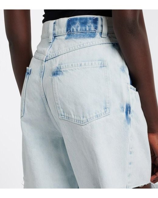 Maison Margiela Blue Cutout Barrel-Leg Jeans