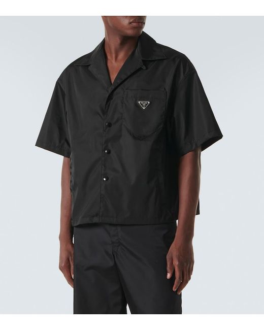 Prada Black Re-Nylon Short-Sleeved Shirt