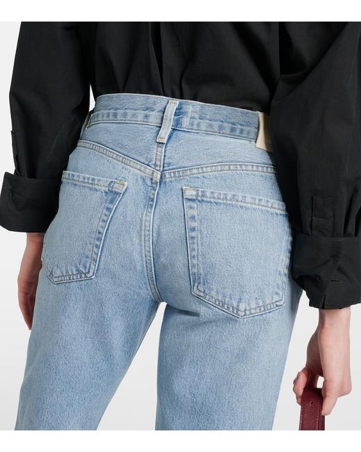 Citizens of Humanity Blue Isla Low-Rise Straight Jeans