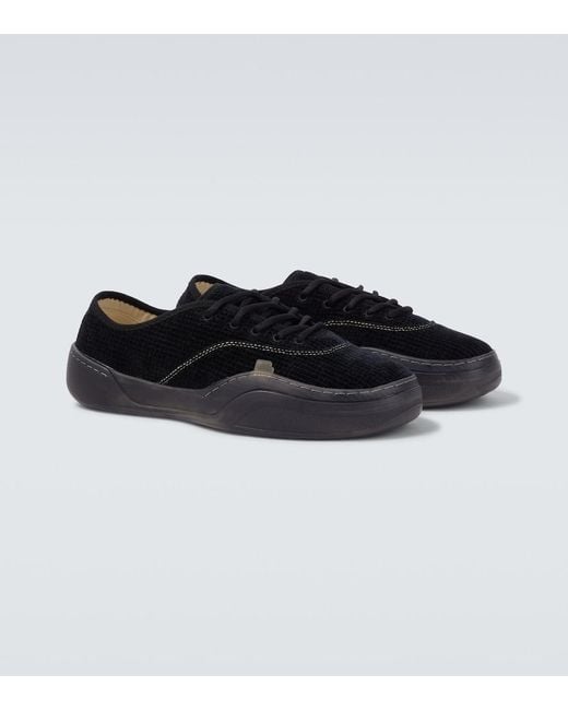 ERL Black Corduroy Sneakers for men